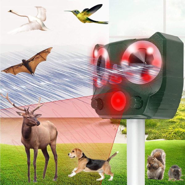 Solar animal repellent جهاز طرد الحيوانات بالموجات الفوق الصوتية