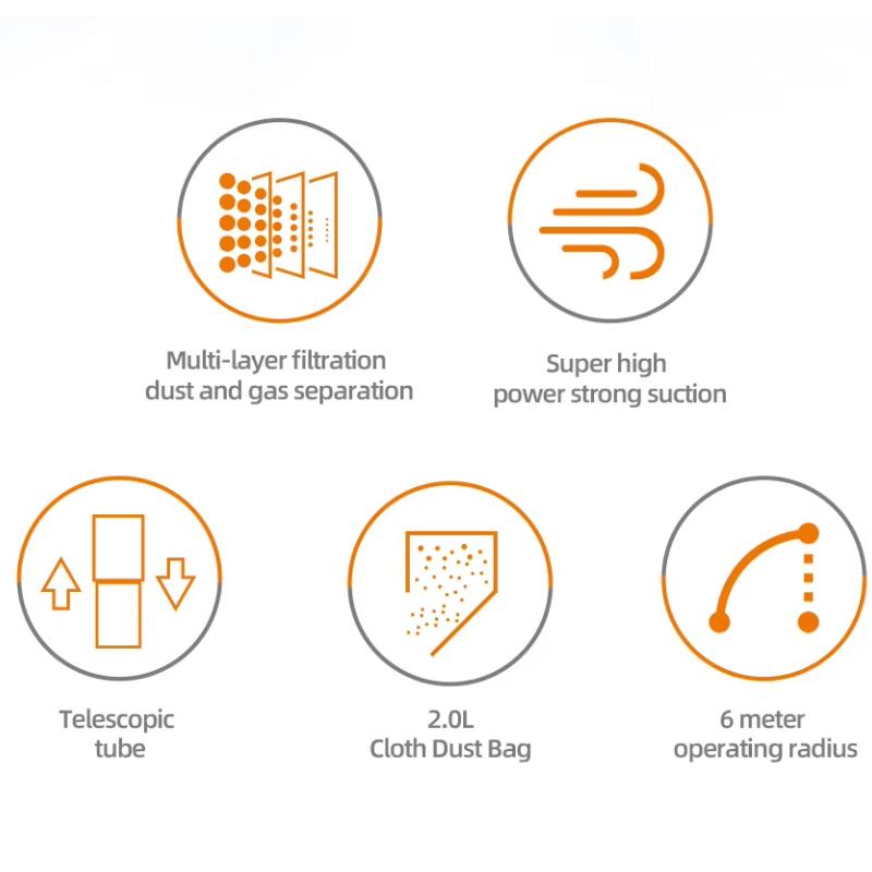 مكنسة كهربائية افقية HY-906