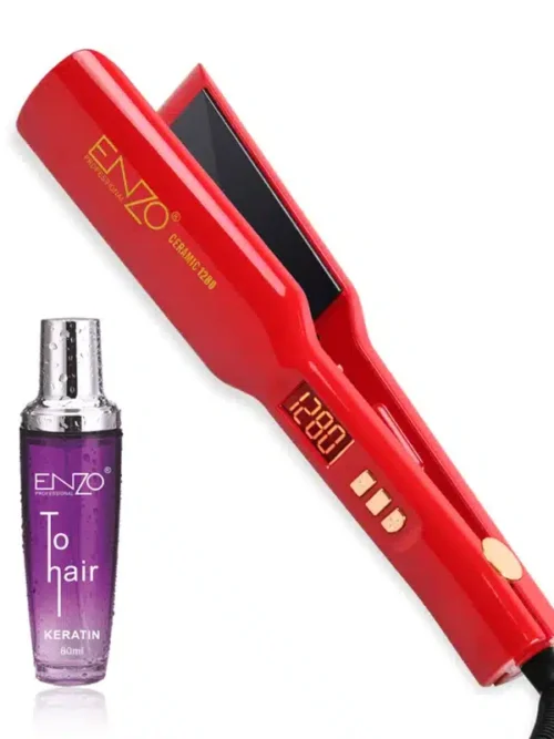 مكواة فرد الشعر + هدية العروسة Enzo En-5191