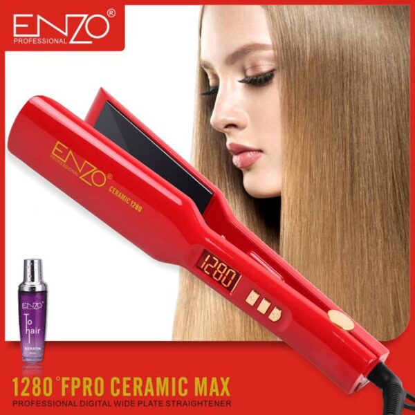 مكواة فرد الشعر + هدية العروسة Enzo En-5191