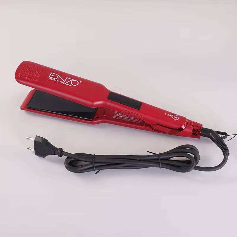 مكواة فرد وتجعيد الشعر + 4 عبوات سيروم Enzo En-3219