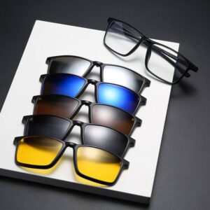 نظارة مغناطيسية 5 في 1