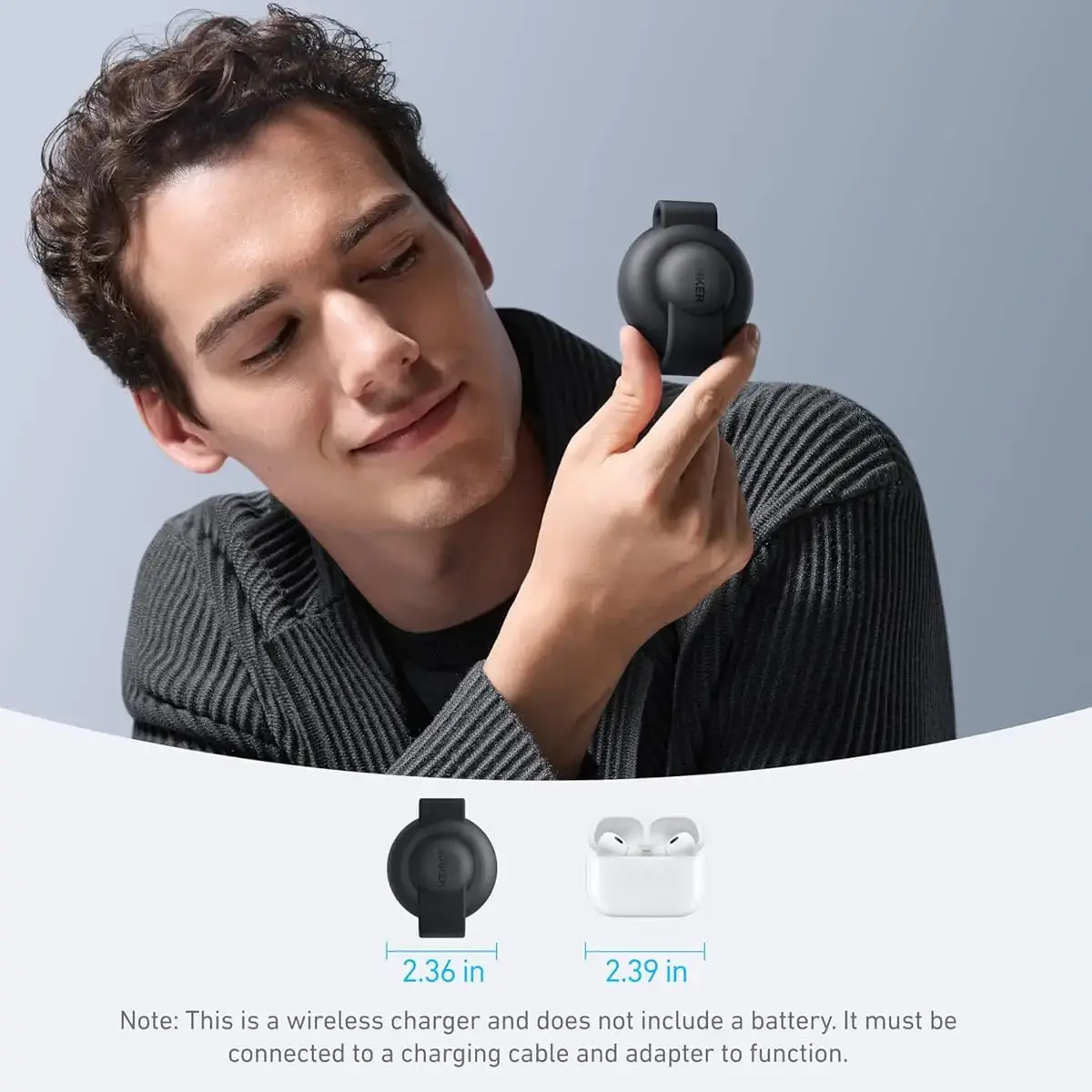 شاحن لاسلكي أنكر 3 في 1 قابل للطي 15 واط