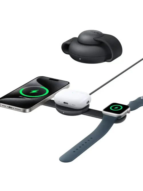 شاحن لاسلكي أنكر 3 في 1 قابل للطي 15 واط