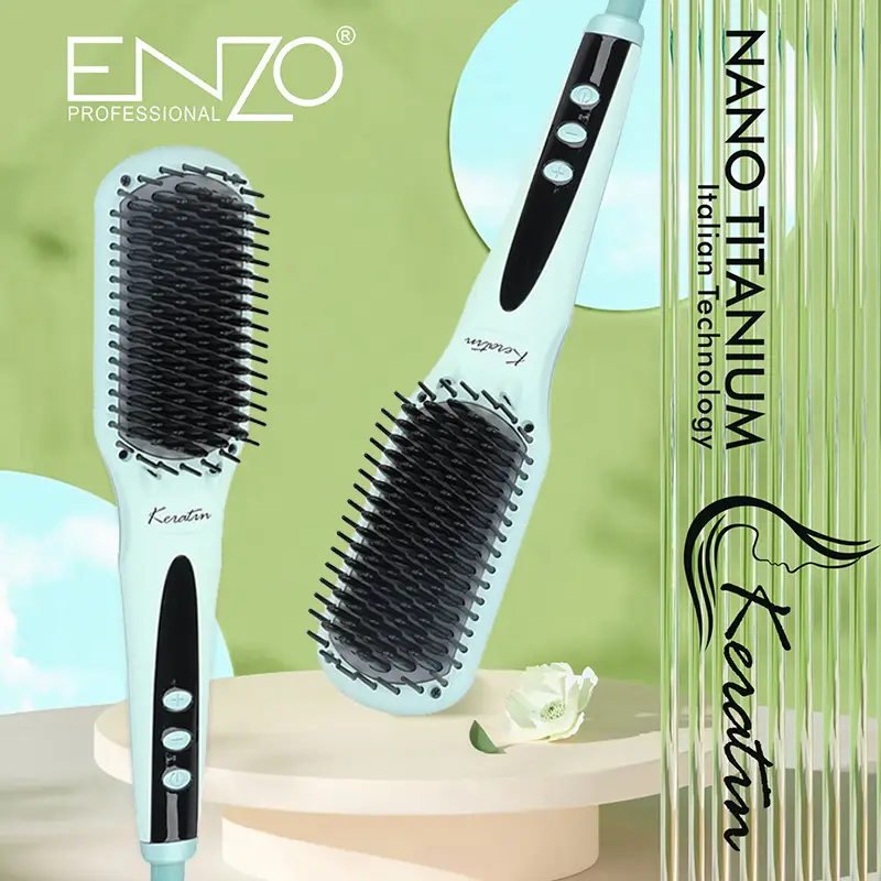 فرشاة إنزو الاحترافية لتمليس الشعر EN-4101G (3)