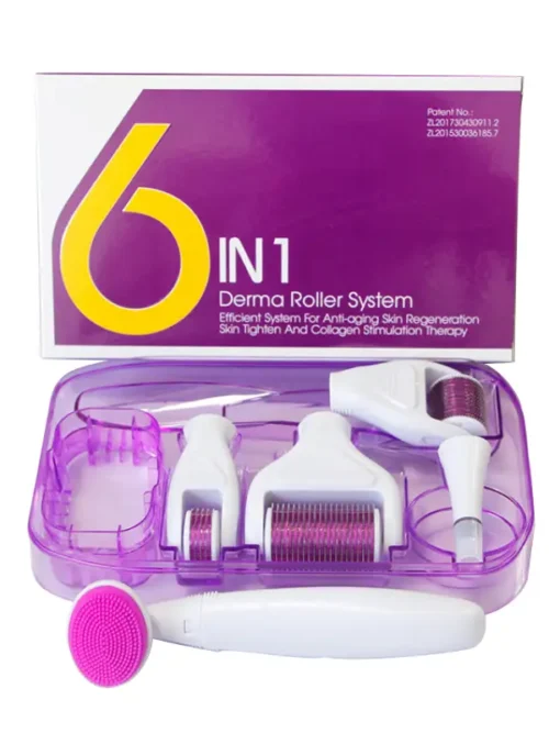 نظام الديرما رولر 6 في 1 المتكامل للبشرة